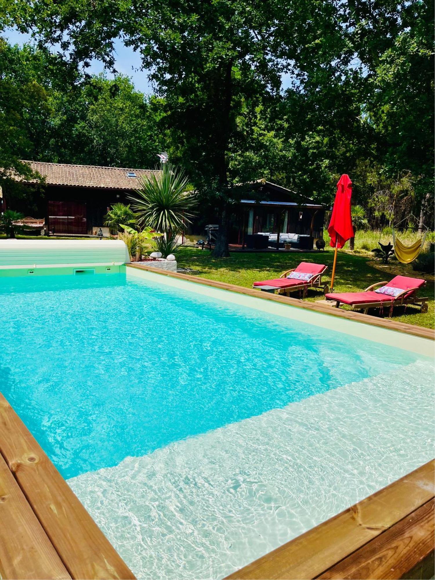 House de la Canopée with Swimming pool, Garden&WIFI Hourtin Exterior foto